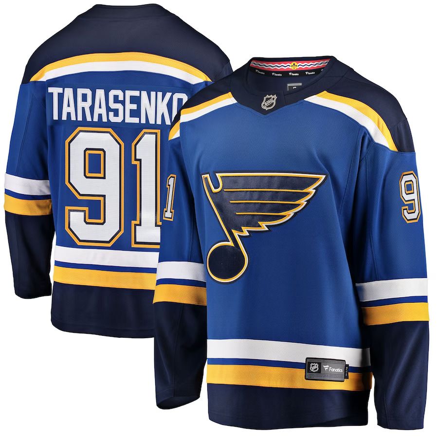 Men St. Louis Blues #91 Vladimir Tarasenko Fanatics Branded Royal Breakaway Player NHL Jersey->st.louis blues->NHL Jersey